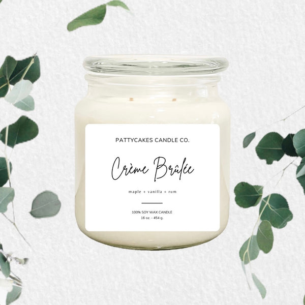 CREME BRULEE CANDLE  maple + vanilla + rum