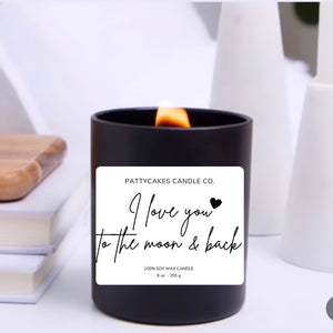 MOON AND BACK CANDLE